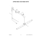 Whirlpool WDT540HAMZ2 upper wash and rinse parts diagram