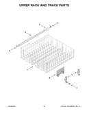 Upper rack and track parts