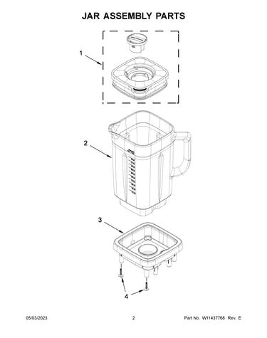 Jar assembly parts
