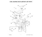 KitchenAid 5KSM193ADBPT0 case, gearing and planetary unit parts diagram