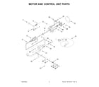 KitchenAid 5KSM193ADBCP0 motor and control unit parts diagram