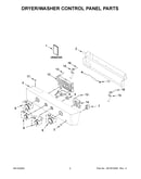 Dryer/washer control panel parts