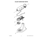 KitchenAid 5KSM95PSBCU4 color variation parts diagram