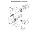 KitchenAid 5KSM95PSBCU4 motor and control unit parts diagram