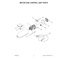 KitchenAid KSM195PSFT5 motor and control unit parts diagram