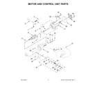 KitchenAid 5KSM125EIB4 motor and control unit parts diagram