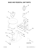 Base and pedestal unit parts