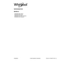 Whirlpool WRS588FIHW04 cover sheet diagram