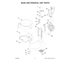 KitchenAid KSM8990OB1 base and pedestal unit parts diagram