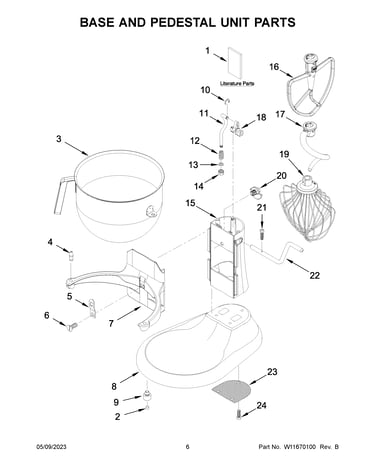 Base and pedestal unit parts