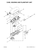 Case, gearing and planetary unit