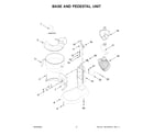 KitchenAid 5KSM70JPXEOB0 base and pedestal unit diagram