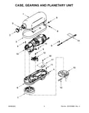 Case, gearing and planetary unit