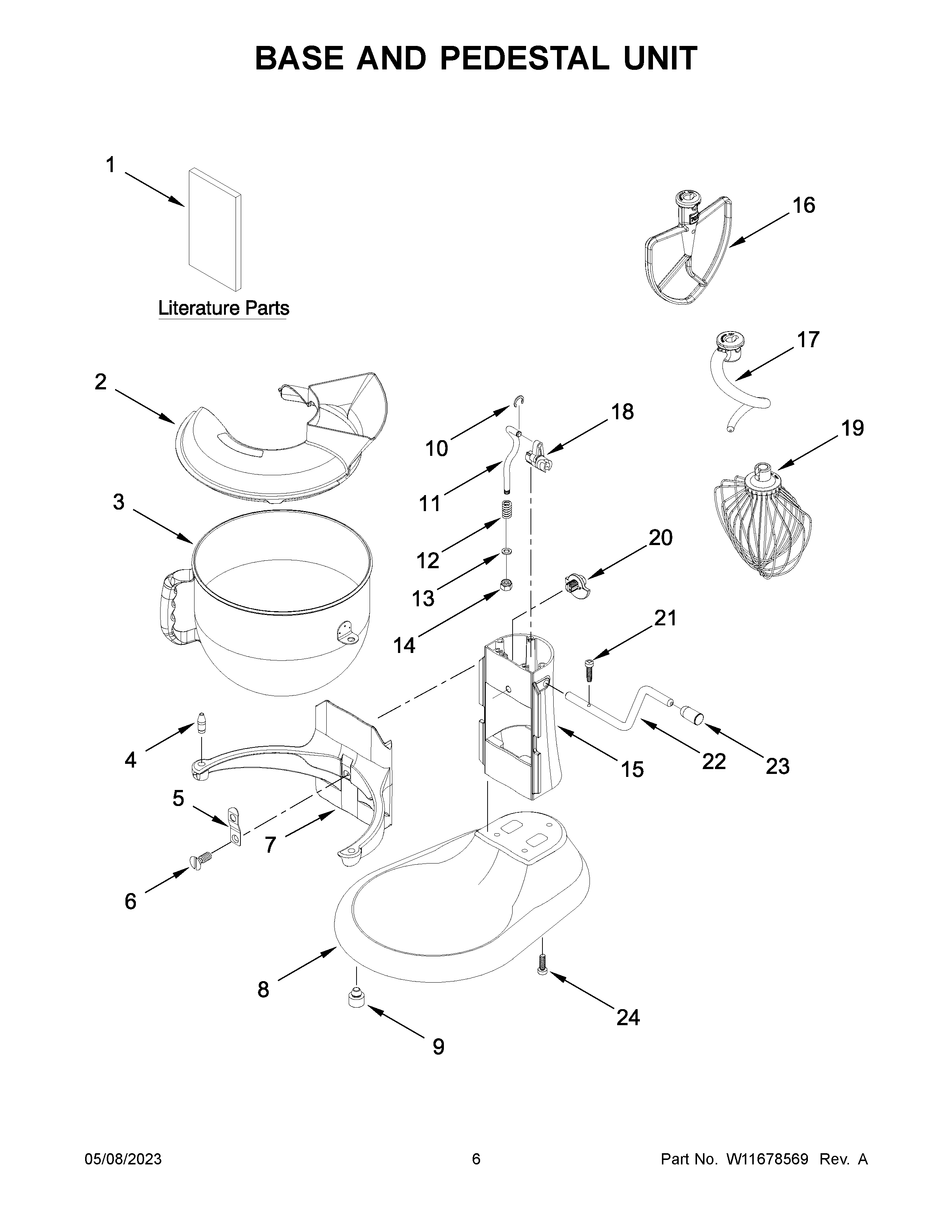 Base and pedestal unit