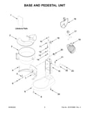 Base and pedestal unit