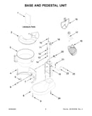 Base and pedestal unit