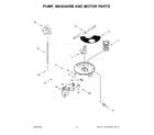 Whirlpool WDT540HAMZ1 pump, washarm and motor parts diagram