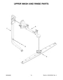 Upper wash and rinse parts