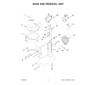 KitchenAid 5KSM70SKXZER0 base and pedestal unit diagram