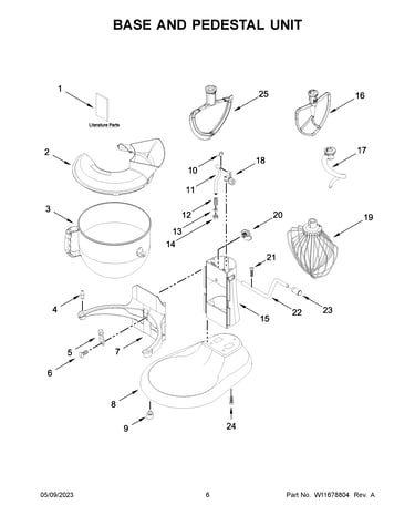 Base and pedestal unit