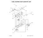 KitchenAid 7KSM70SKXZER0 case, gearing and planetary unit diagram