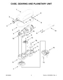 Case, gearing and planetary unit
