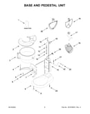 Base and pedestal unit
