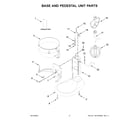 KitchenAid KSM55SXBXIB0 base and pedestal unit parts diagram