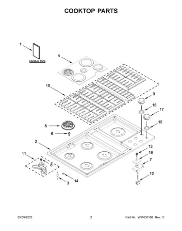 Cooktop parts