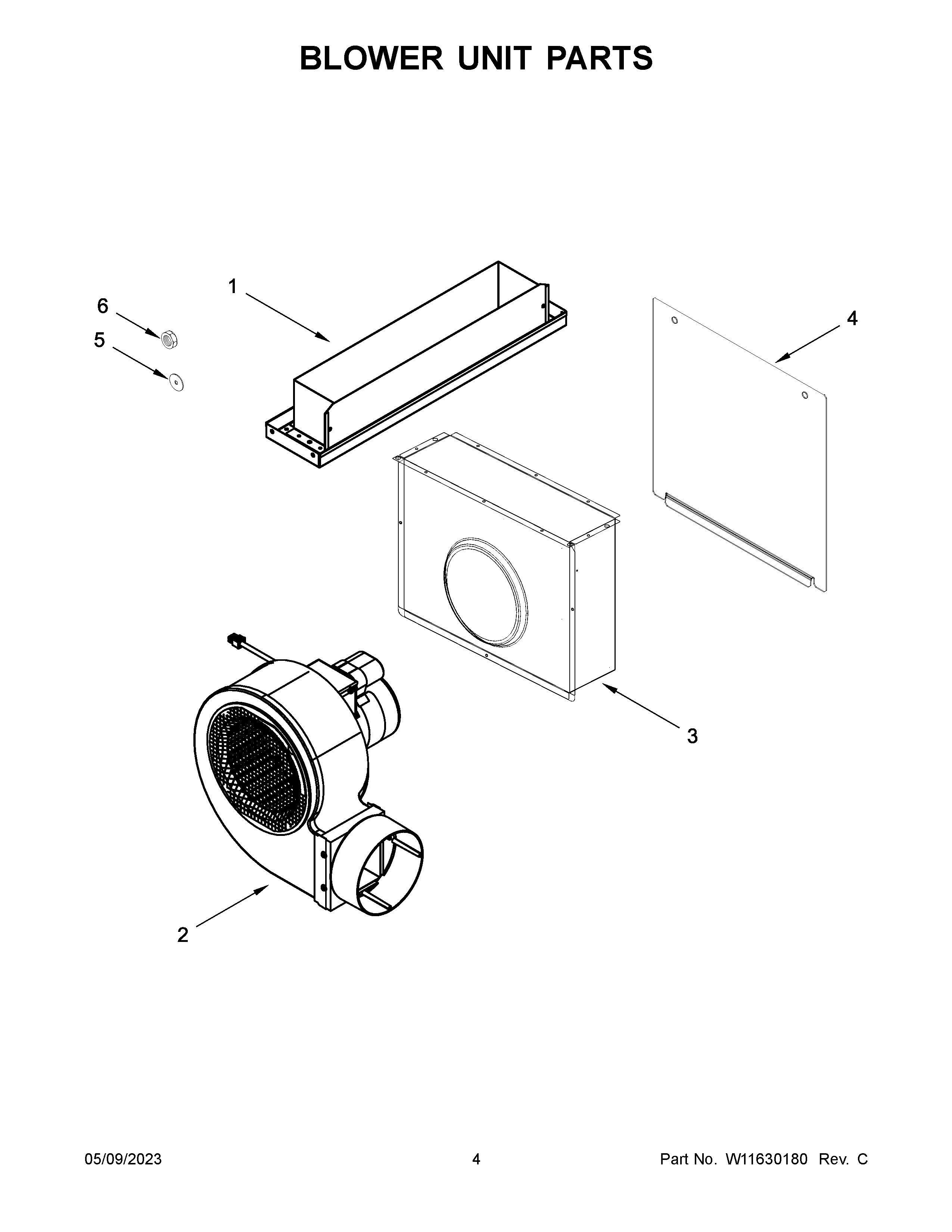 Blower unit parts