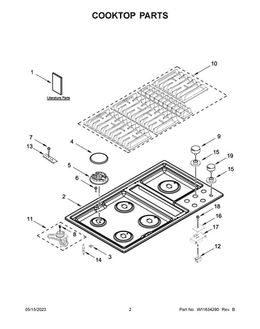 Cooktop parts