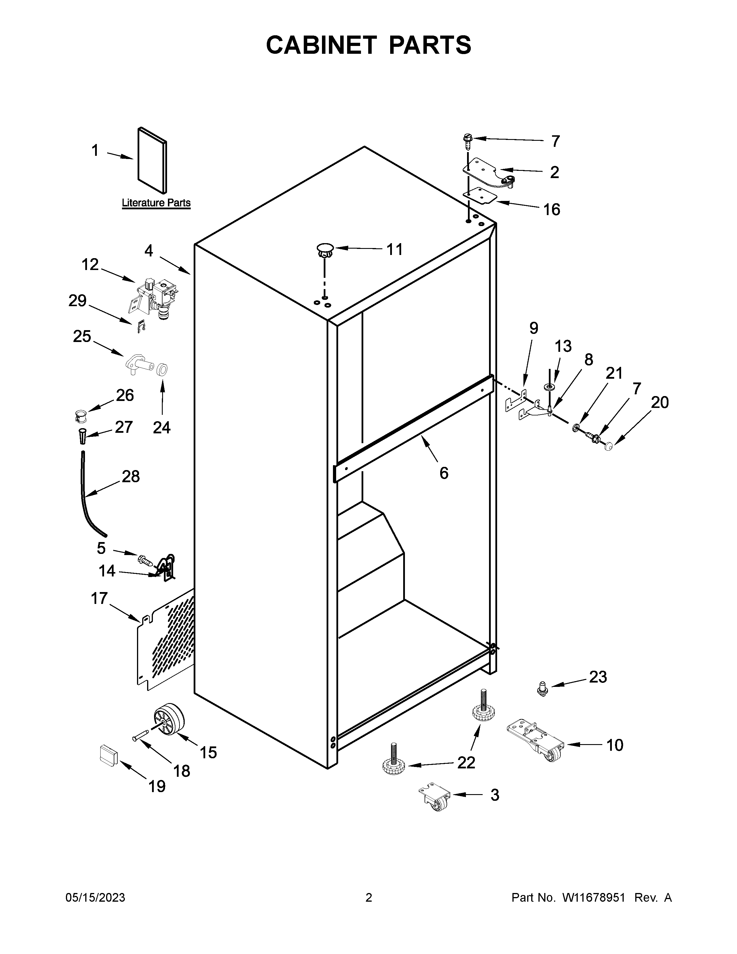 CABINET PARTS