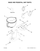 Base and pedestal unit parts