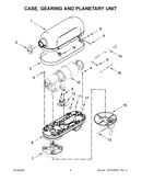 Case, gearing and planetary unit
