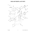 KitchenAid 5KSM60SPXTER0 base and pedestal unit parts diagram