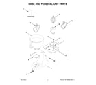 KitchenAid KSM150FEQG5 base and pedestal unit parts diagram