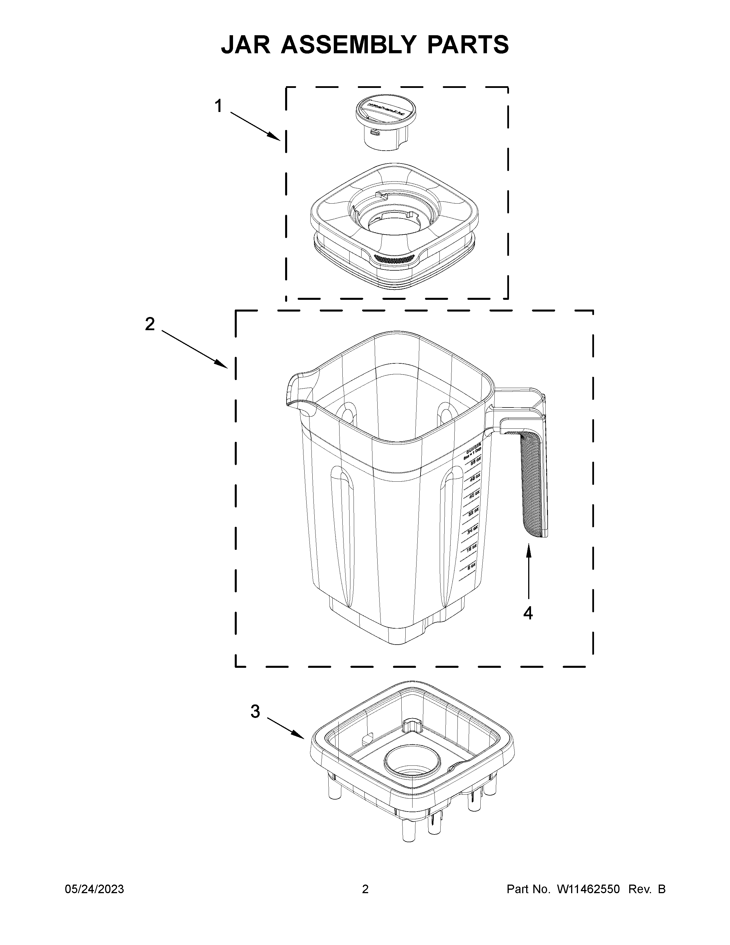 Jar assembly parts