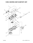 Case, gearing and planetary unit
