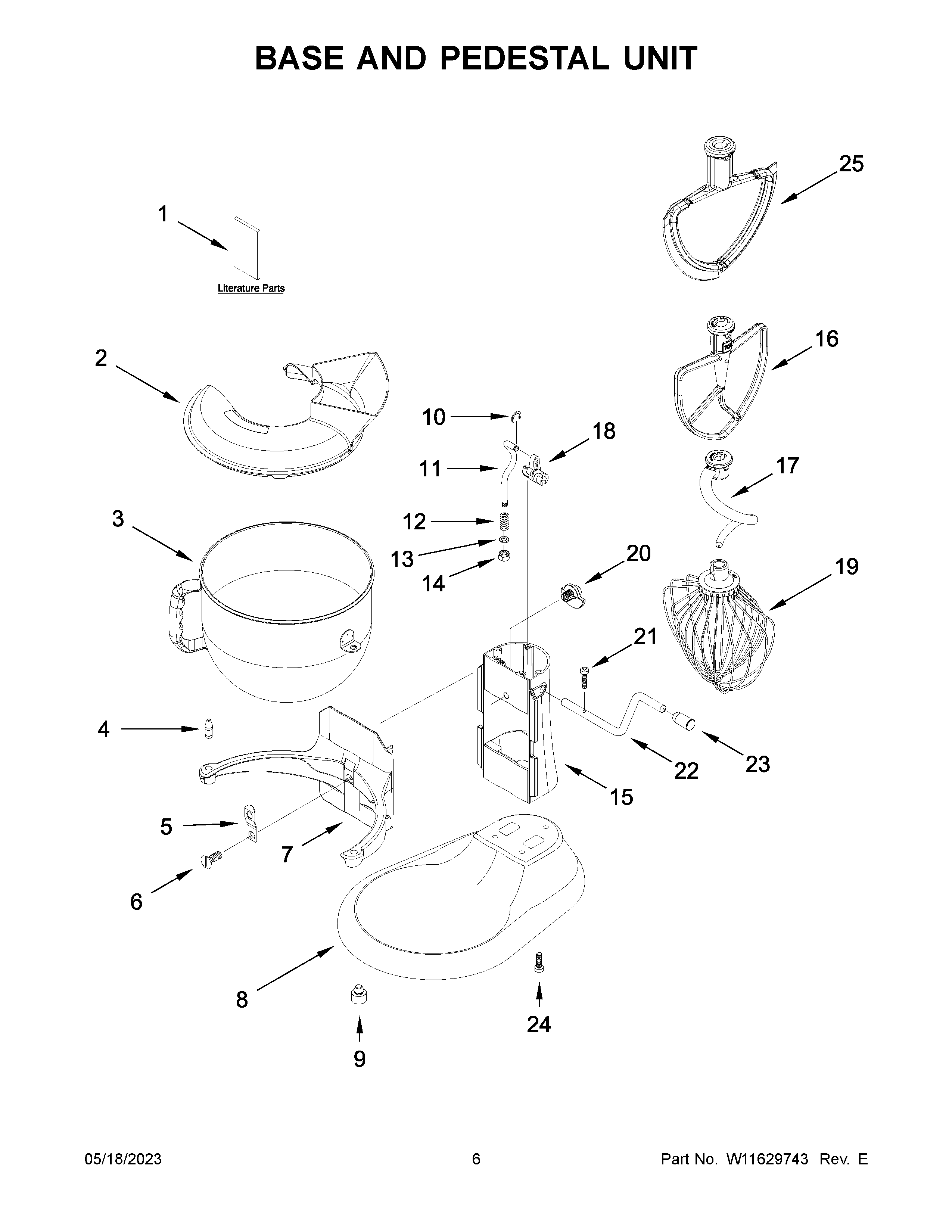Base and pedestal unit