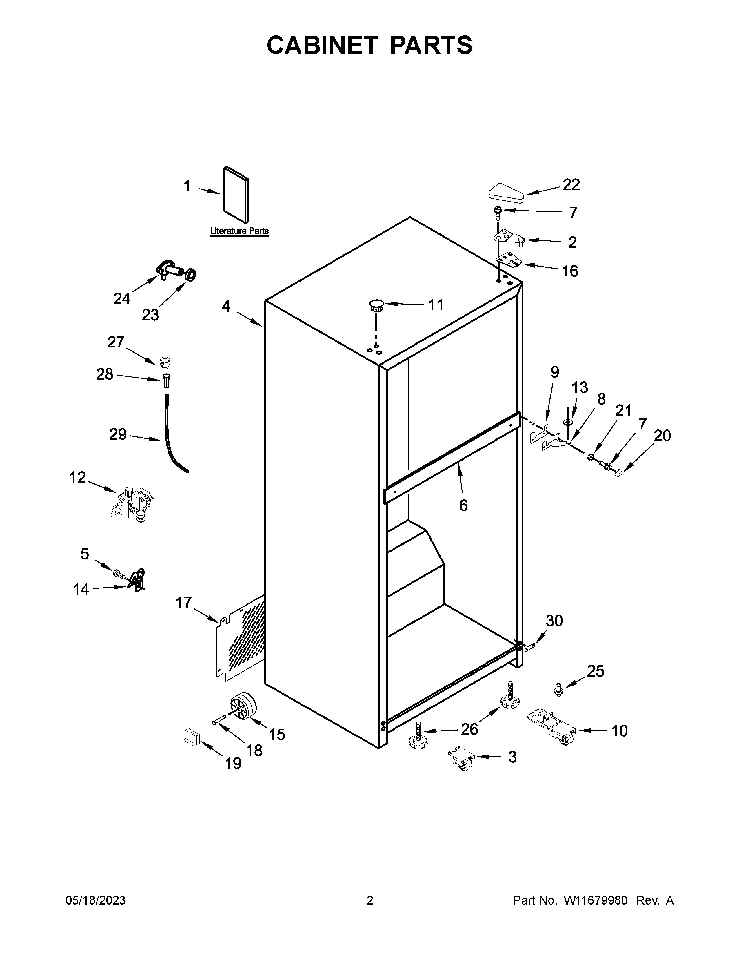 Cabinet parts