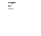Whirlpool WMMF5930PB00 cover sheet diagram