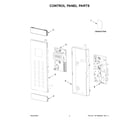 Whirlpool WMMF5930PW00 control panel parts diagram
