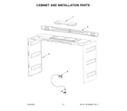 Whirlpool WMMF5930PB00 cabinet and installation parts diagram
