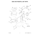 KitchenAid 7KSM60SPXZER0 base and pedestal unit parts diagram