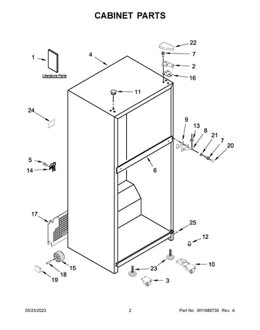Cabinet parts