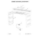 KitchenAid KMMF330PPS00 cabinet and installation parts diagram