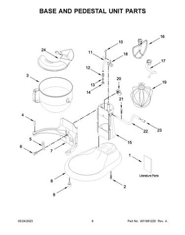 Base and pedestal unit parts