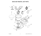 KitchenAid 7KSM195PSZHI0 base and pedestal unit parts diagram