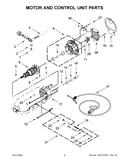 Motor and control unit parts