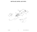 KitchenAid KSM96IC5 motor and control unit parts diagram